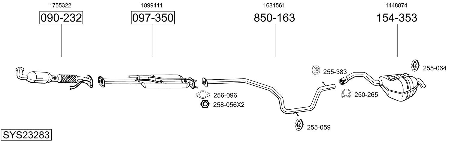 BOSAL SYS23283