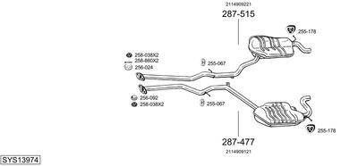 BOSAL SYS13974