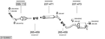 BOSAL SYS08857