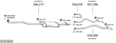 BOSAL SYS14542