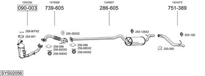 BOSAL SYS02056 BOSAL SYS02056