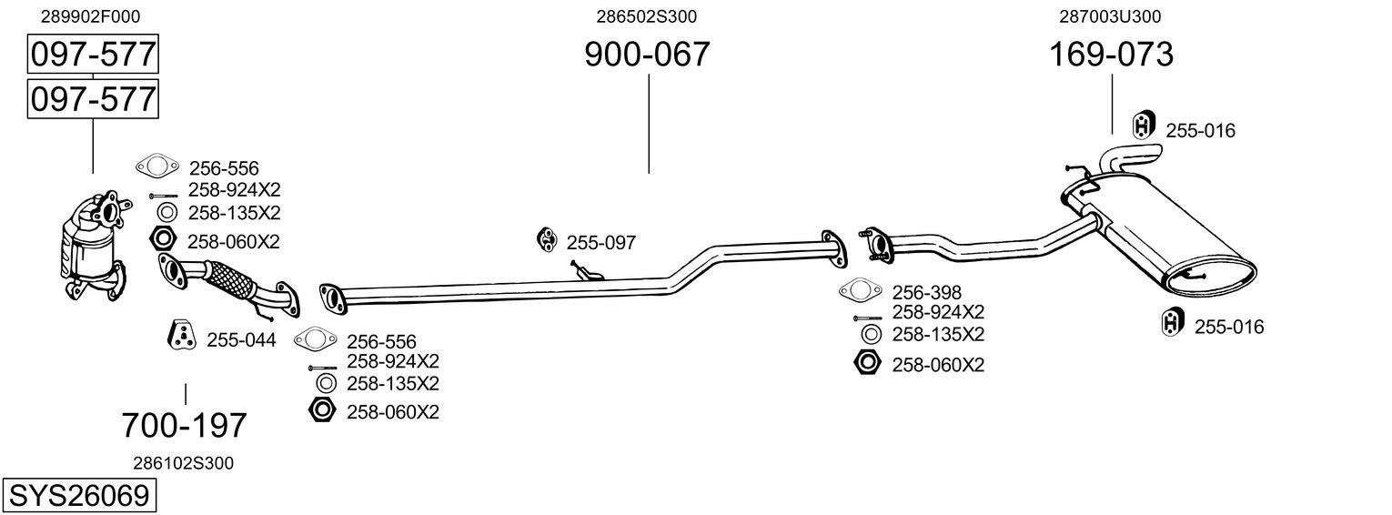 BOSAL SYS26069