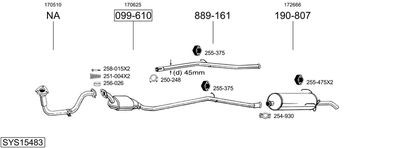 BOSAL SYS15483