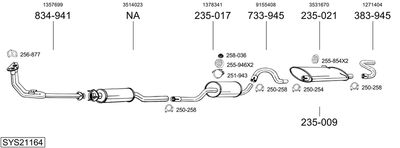 BOSAL SYS21164