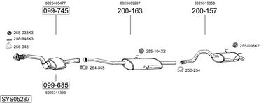 BOSAL SYS05287