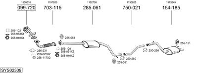 BOSAL SYS02309 BOSAL SYS02309