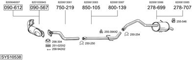 BOSAL SYS10538