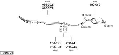 BOSAL SYS16679