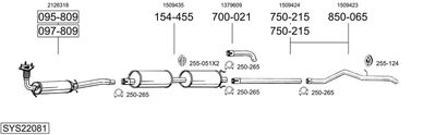 BOSAL SYS22081 BOSAL SYS22081