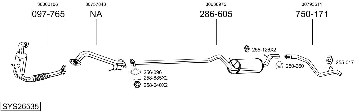 BOSAL SYS26535