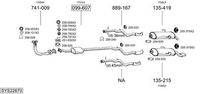 BOSAL SYS22670