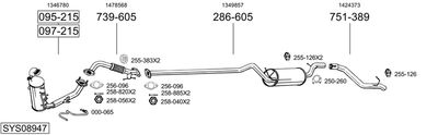 BOSAL SYS08947 BOSAL SYS08947