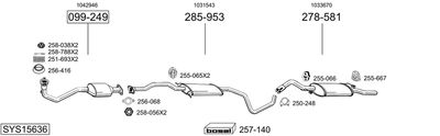 BOSAL SYS15636 BOSAL SYS15636