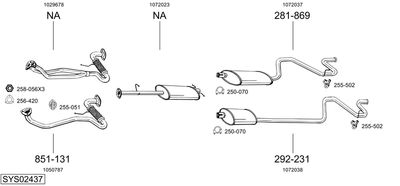 BOSAL SYS02437 BOSAL SYS02437