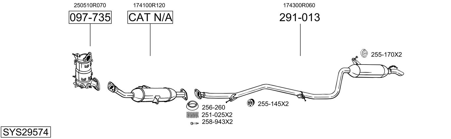 BOSAL SYS29574