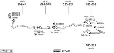 BOSAL SYS18134 BOSAL SYS18134