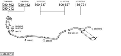 BOSAL SYS08816