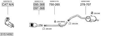 BOSAL SYS14092