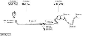 BOSAL SYS10122