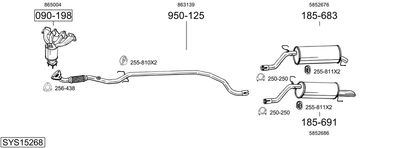 BOSAL SYS15268 BOSAL SYS15268