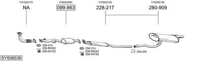 BOSAL SYS06536