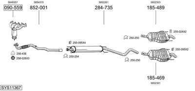 BOSAL SYS11367 BOSAL SYS11367