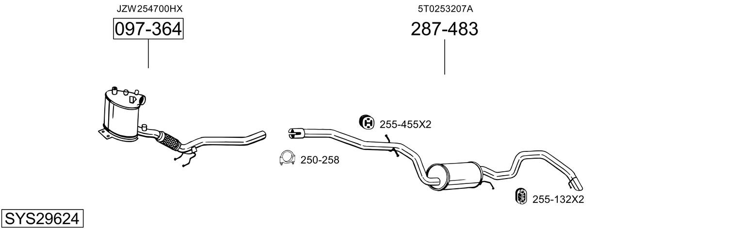 BOSAL SYS29624
