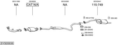 BOSAL SYS05939