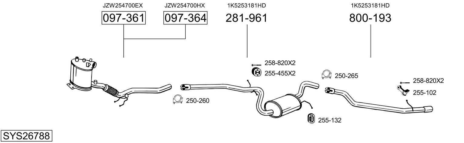 BOSAL SYS26788