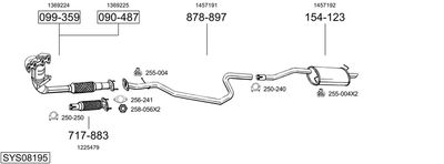 BOSAL SYS08195 BOSAL SYS08195