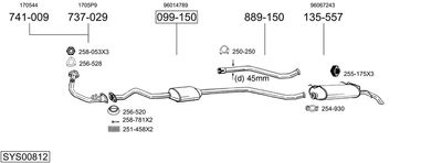 BOSAL SYS00812