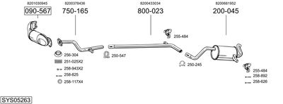 BOSAL SYS05263 BOSAL SYS05263