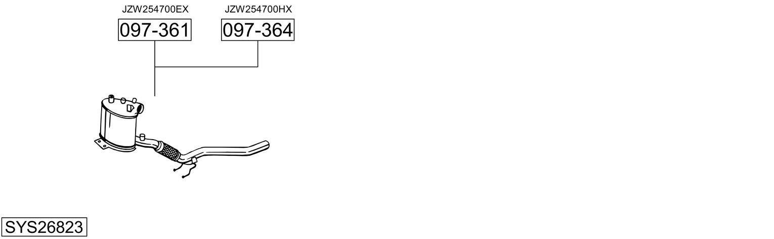 BOSAL SYS26823
