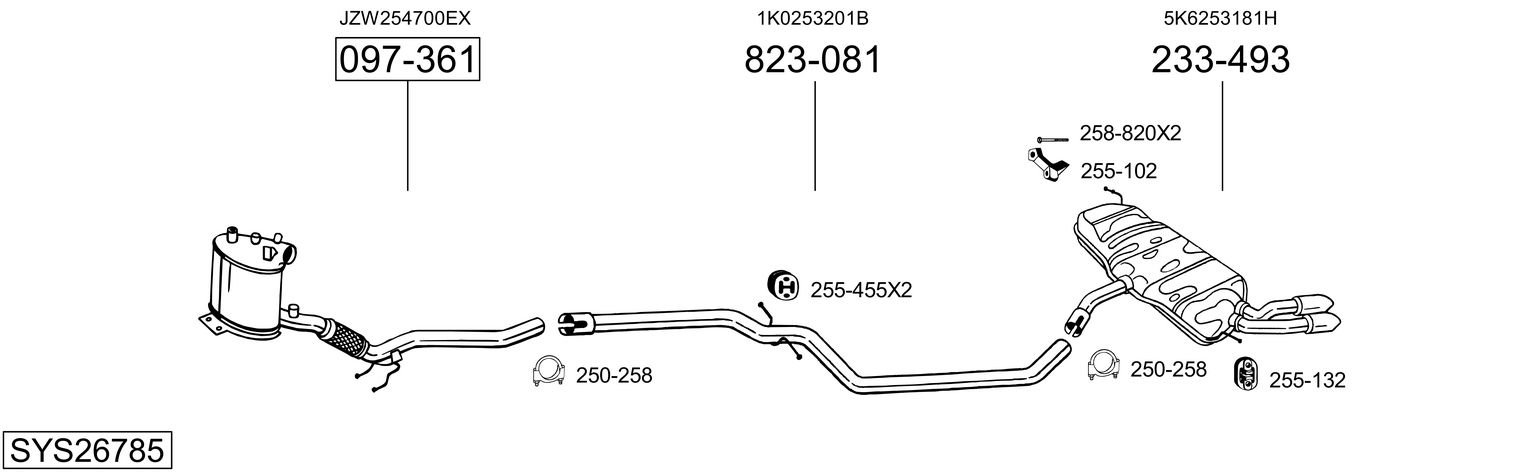 BOSAL SYS26785