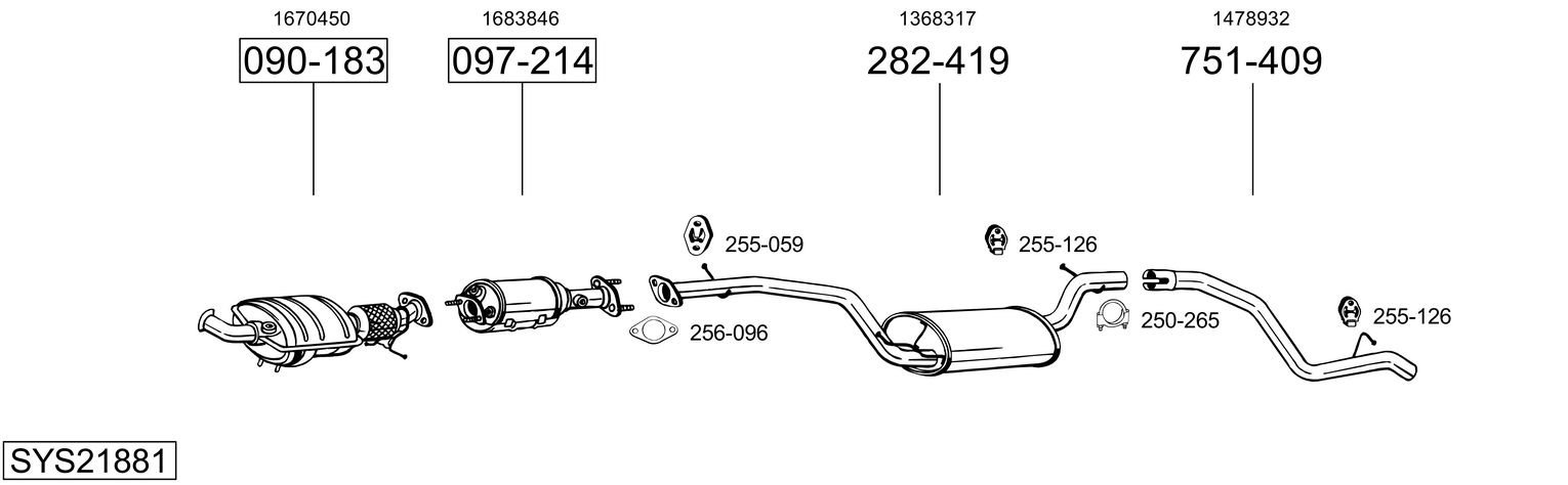 BOSAL SYS21881