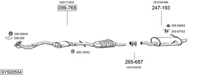 BOSAL SYS00554