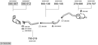 BOSAL SYS05356
