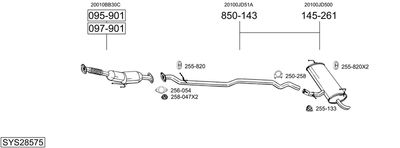 BOSAL SYS28575