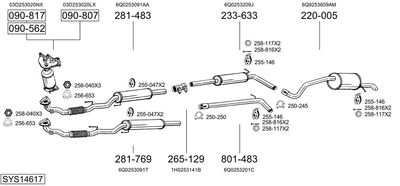 BOSAL SYS14617