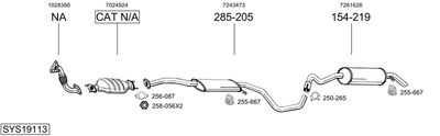 BOSAL SYS19113 BOSAL SYS19113