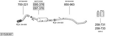 BOSAL SYS26367