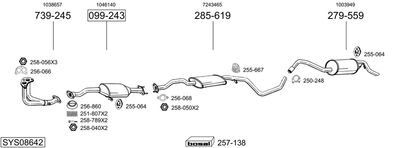 BOSAL SYS08642 BOSAL SYS08642