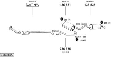BOSAL SYS08622