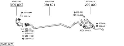 BOSAL SYS11476 BOSAL SYS11476