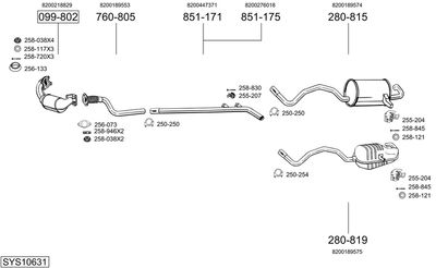 BOSAL SYS10631