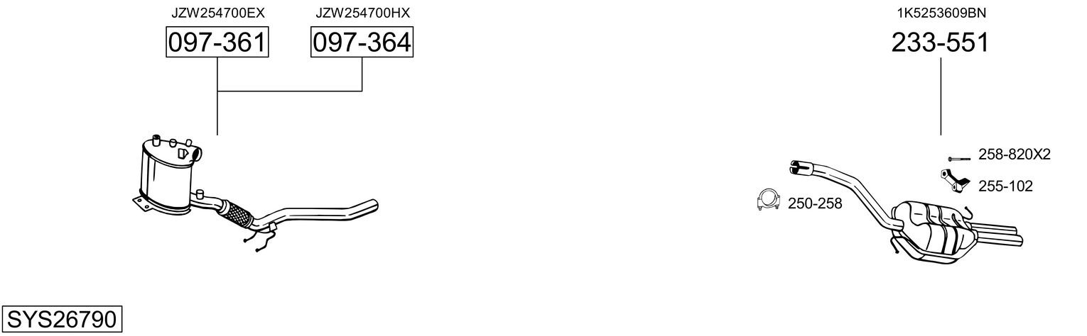 BOSAL SYS26790