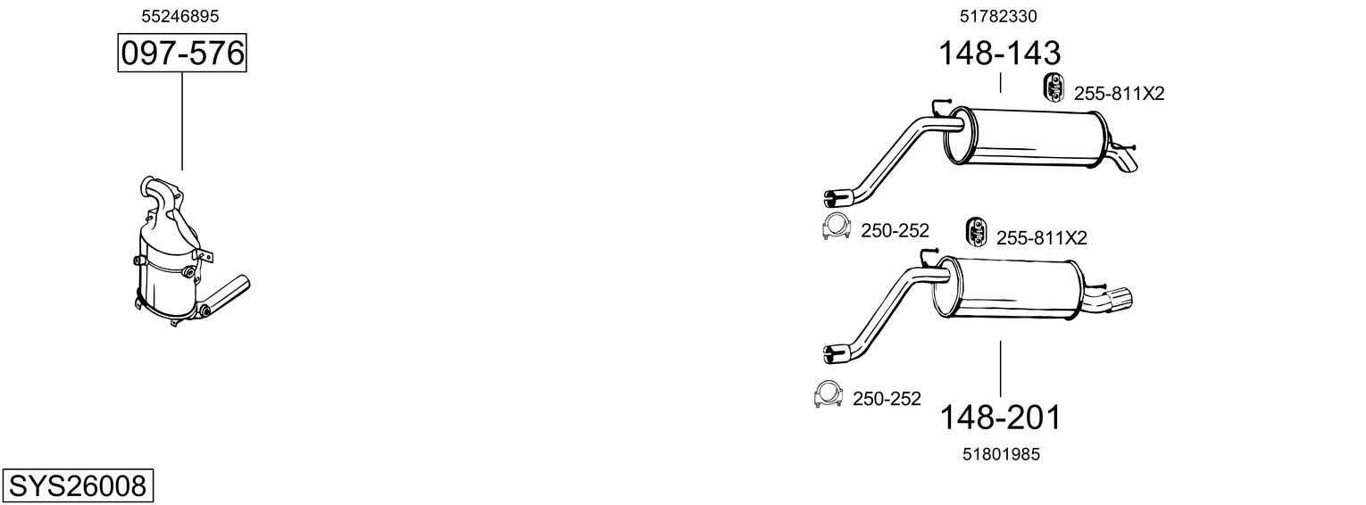 BOSAL SYS26008