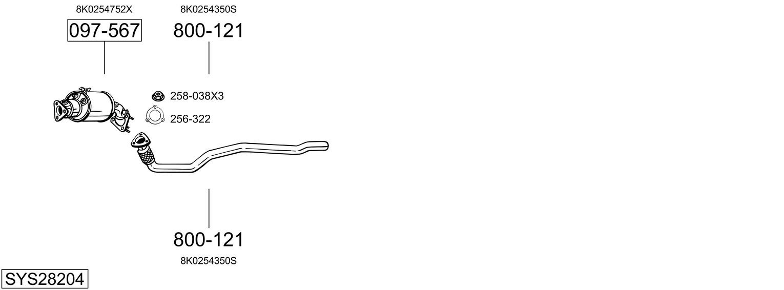 BOSAL SYS28204