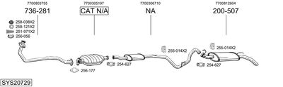 BOSAL SYS20729 BOSAL SYS20729