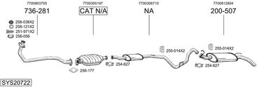 BOSAL SYS20722 BOSAL SYS20722